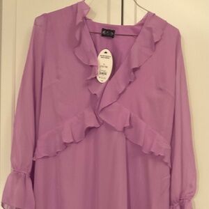 NWT Scoop lavender ruffle dress